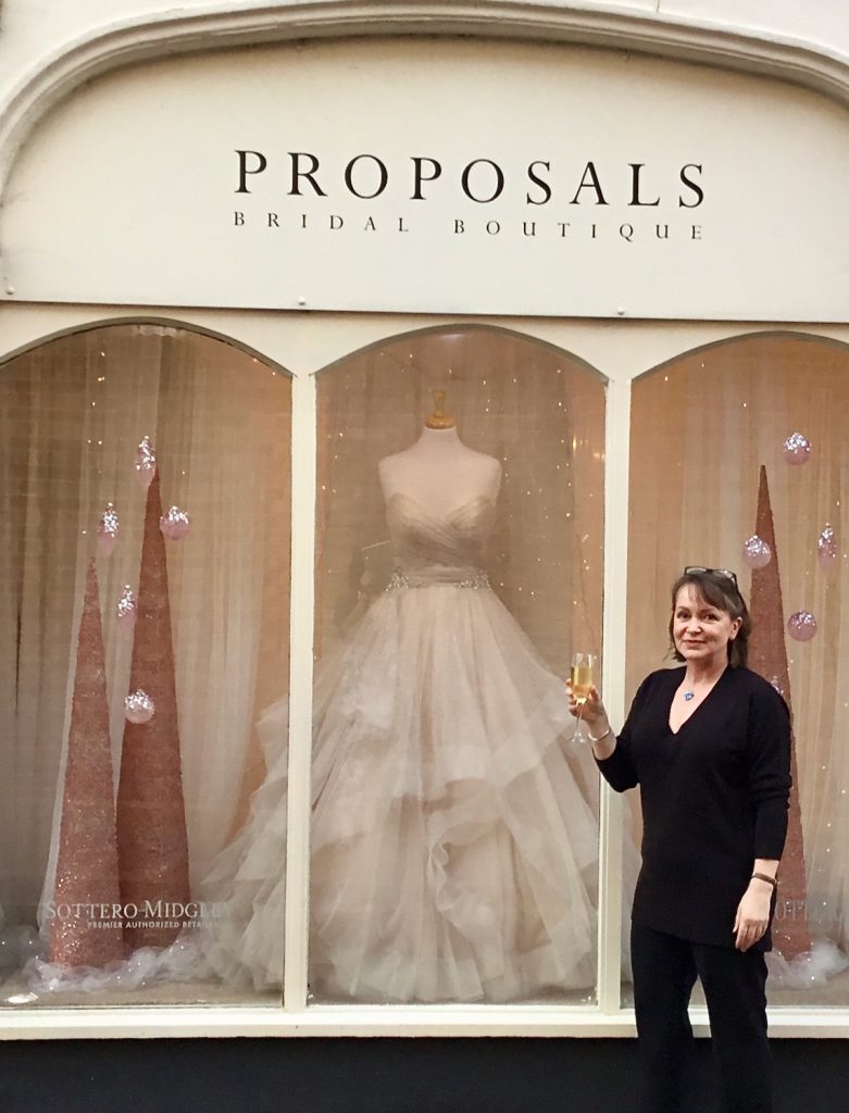 Ashley at Proposals Wedding boutique, Chichester