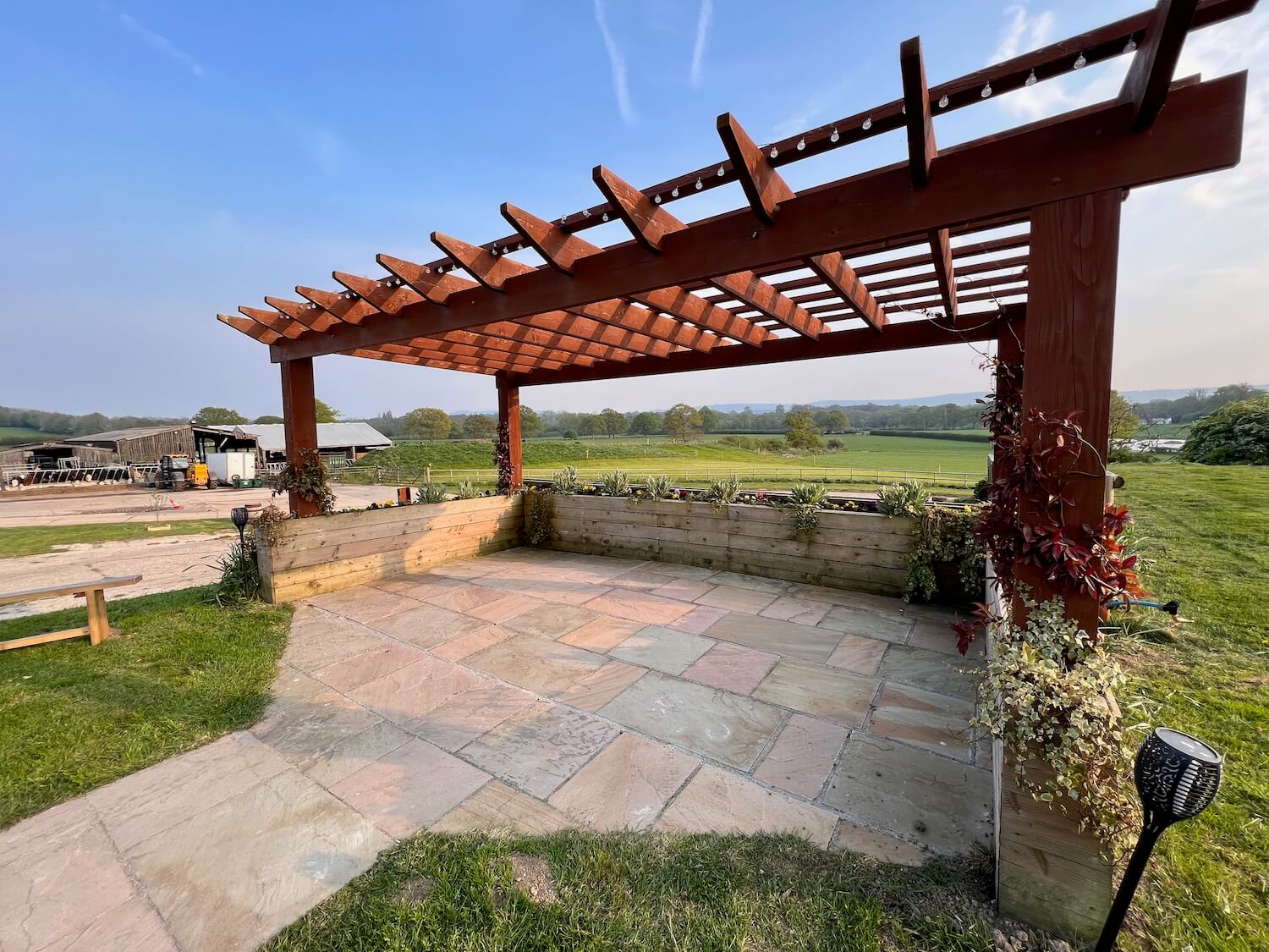 Outdoor ceremony area