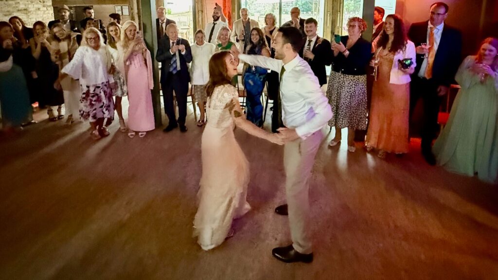 Christine and Tom's first dance