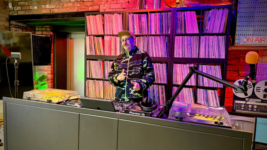 DJ Simon Mole at Music Factory HQ