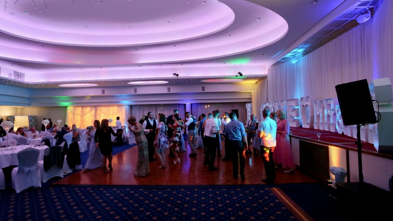Wedding party in The National Suite at the East Sussex National