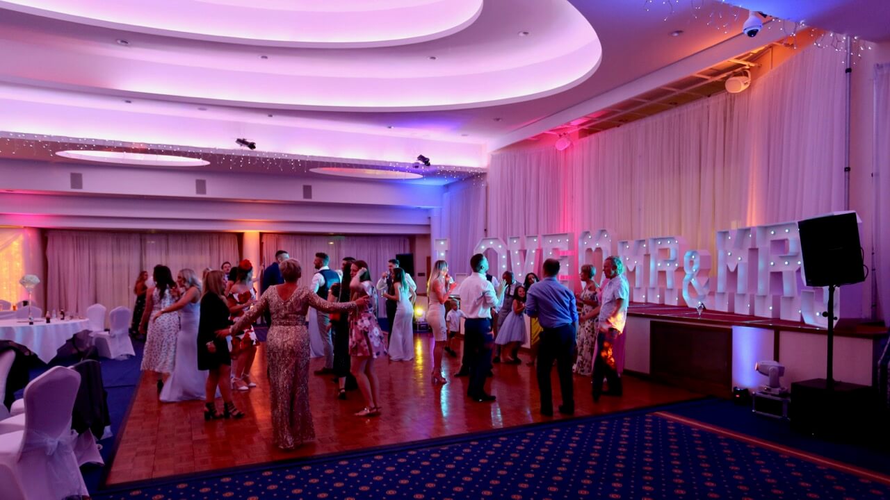 Wedding party in The National Suite at the ESN