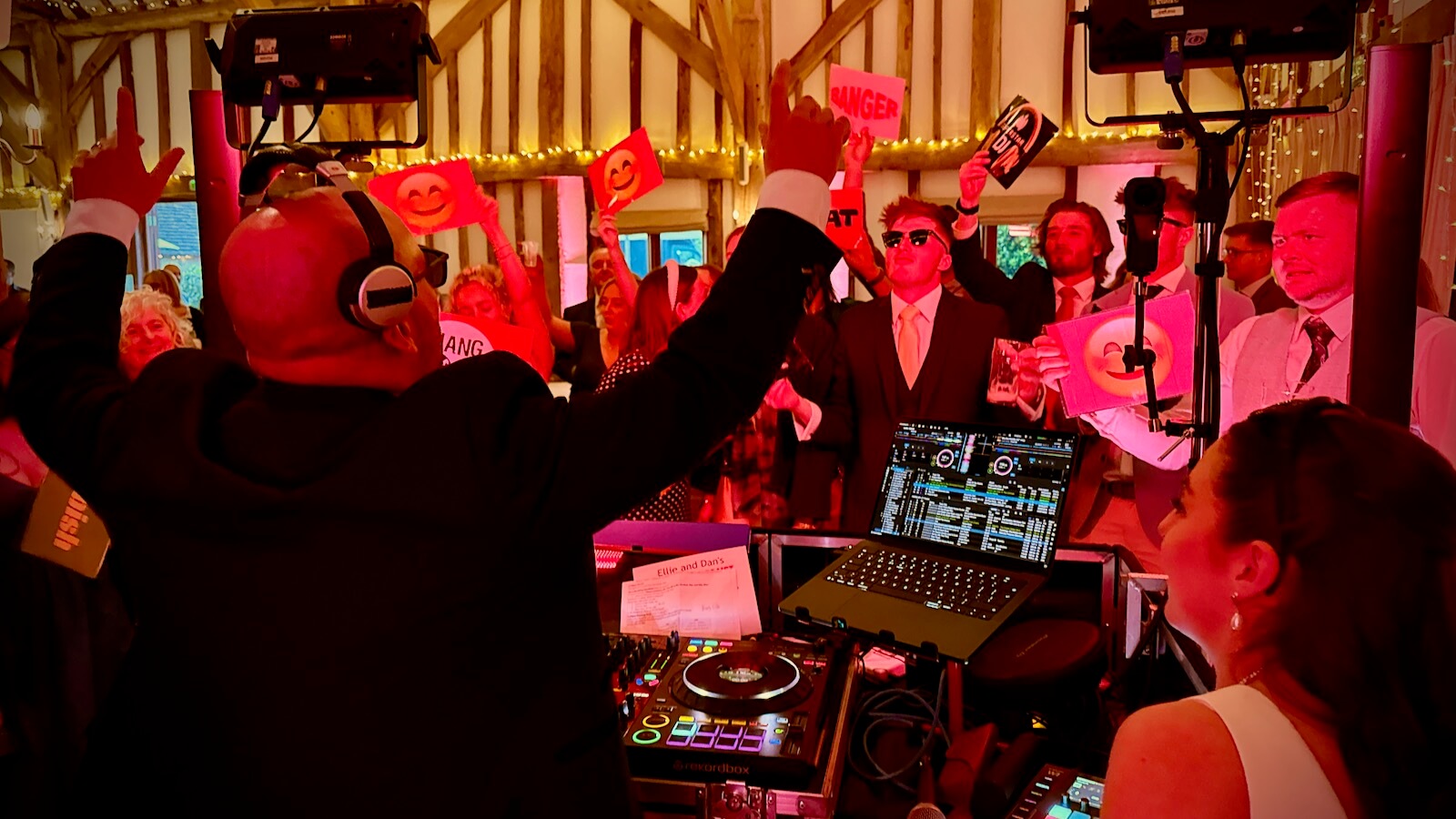 Ellie-May & Dan's newlyweds DJ Battle, DJ Brian Mole at Fitzleroi Barn, 18th April 2026