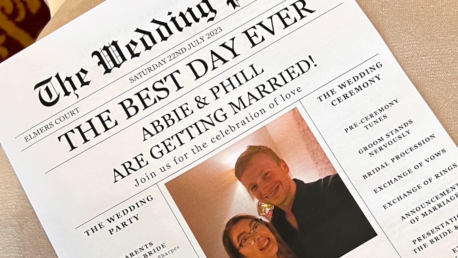 Abbie and Phill got married!