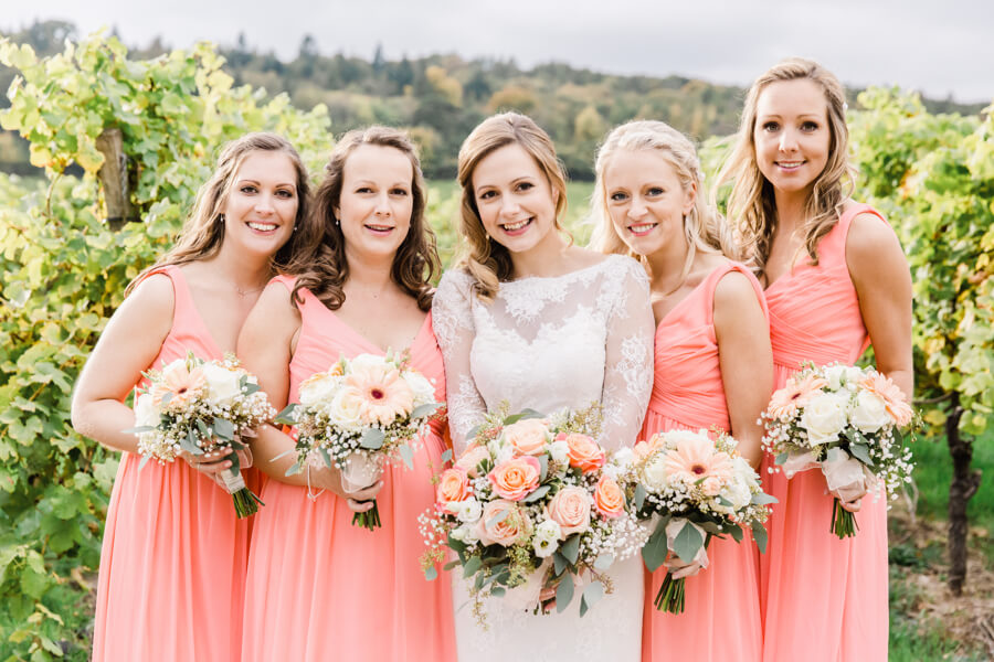 Eloise and her beautiful bridesmaids