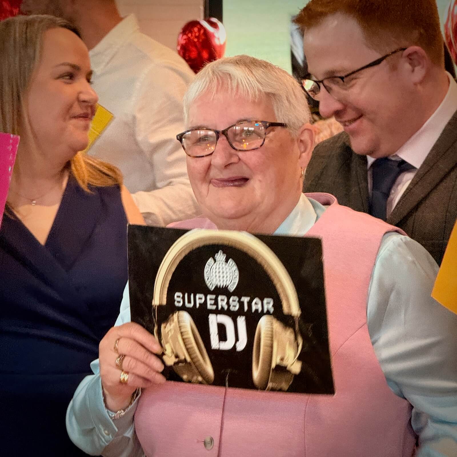 Finn and Katie's first wedding anniversary DJ battle and party at Edenbridge Rugby Club, DJ Brian Mole
