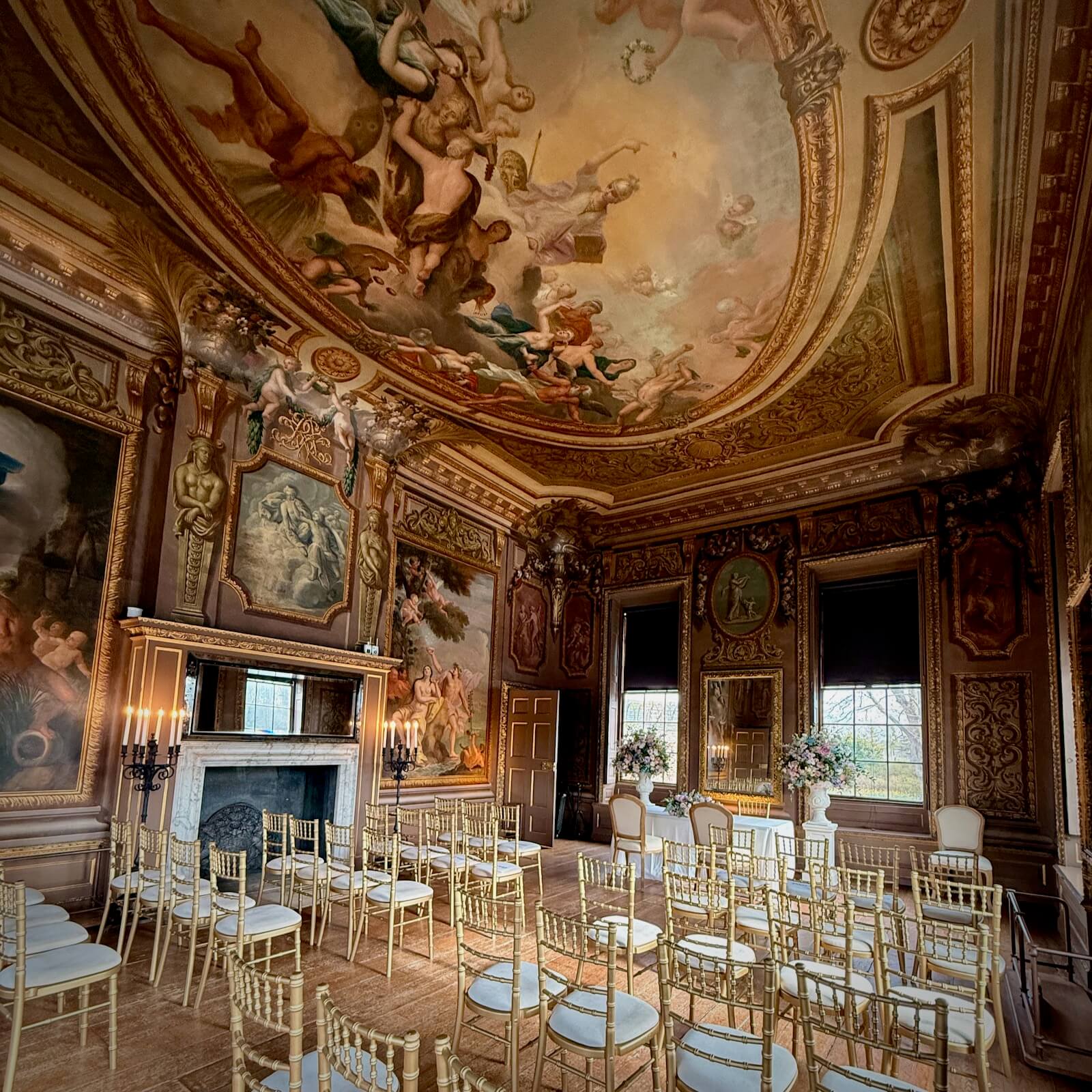 hampton court palace wedding - little banqueting house