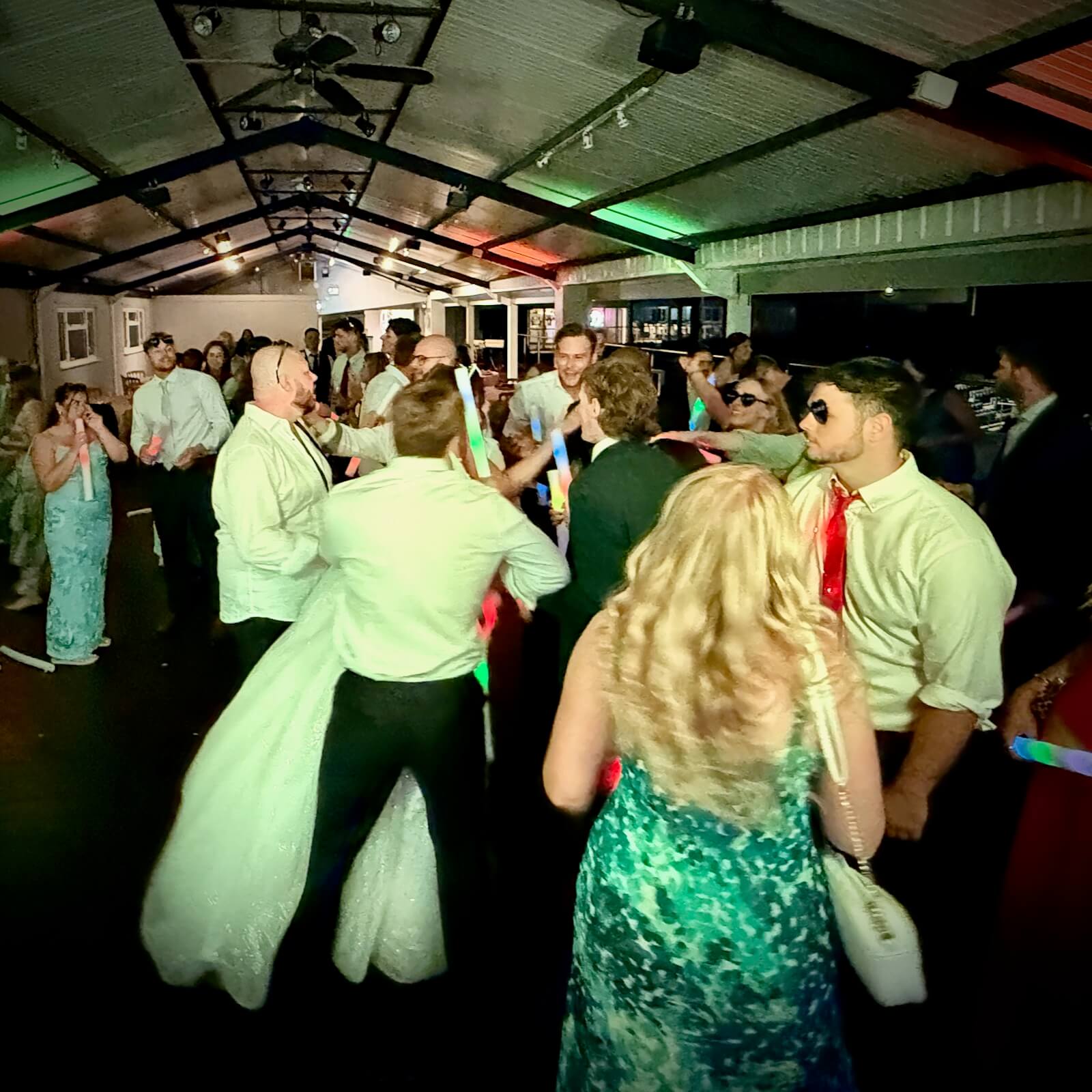 Heather and Matt - 23rd August 2025 - Hickstead wedding, the Beethoven Suite guests dancing