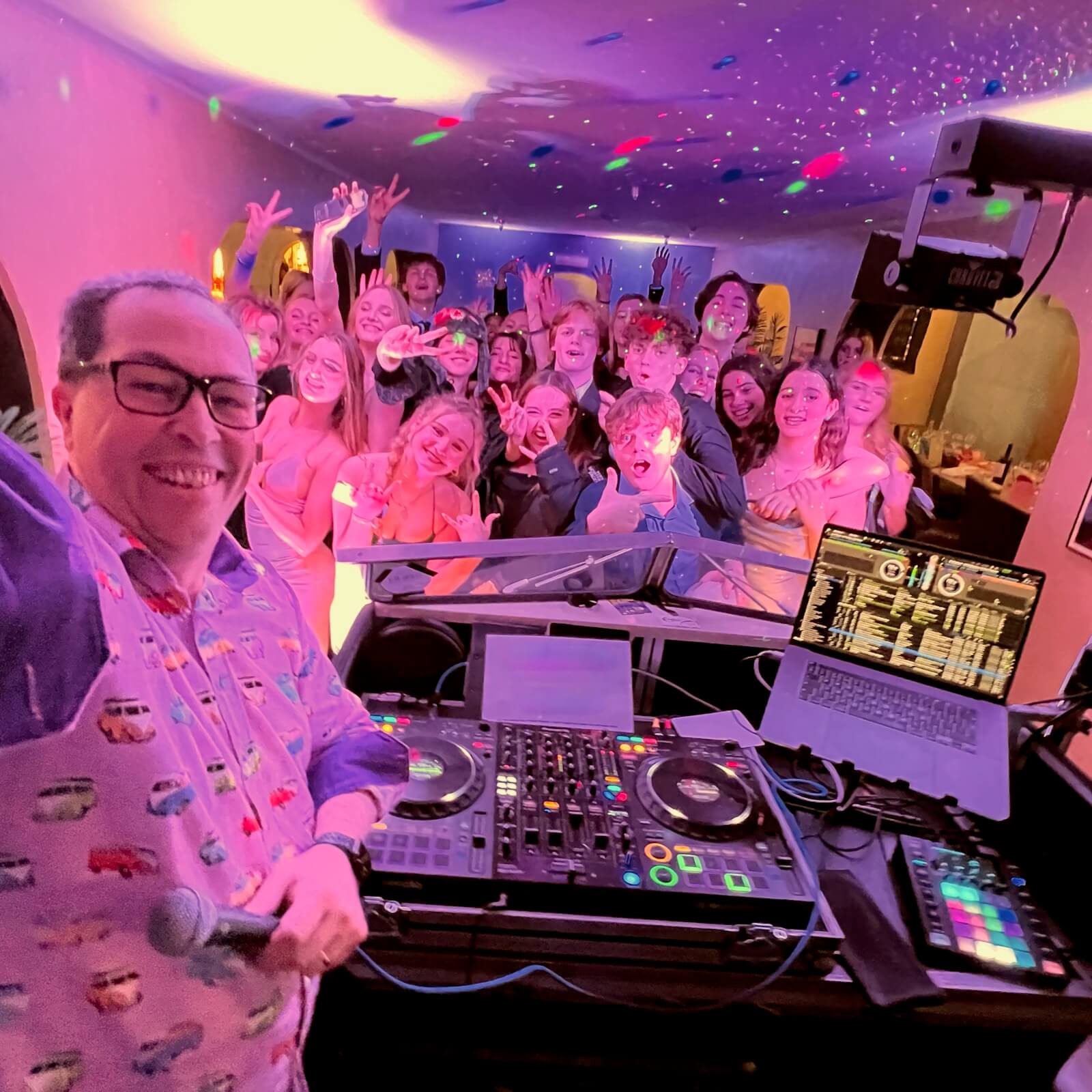 Cornhill xmas party, DJ Brian Mole, Carlo's Trattoria