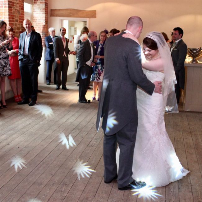 Emma and Peter's first dance at The Walled Garden