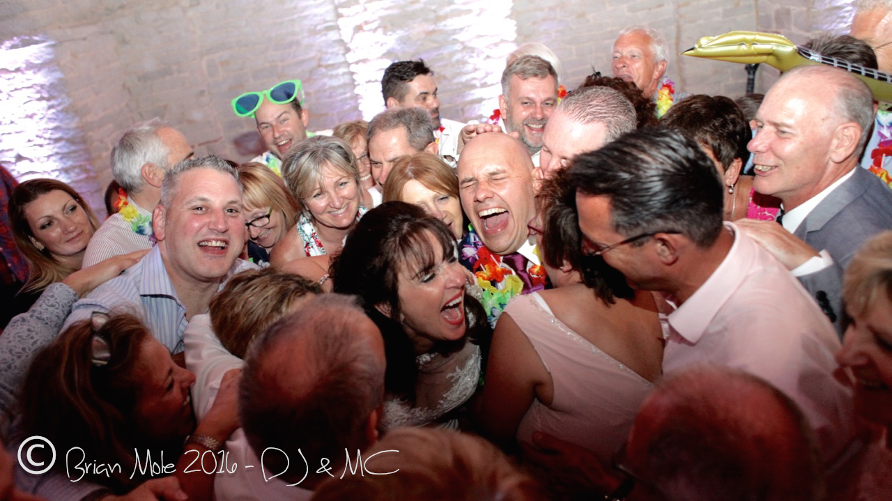 So much fun - Sue, Chris and all their guests at Tithe Barn!