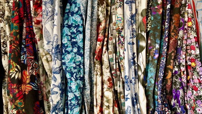 Brian's funky floral shirts