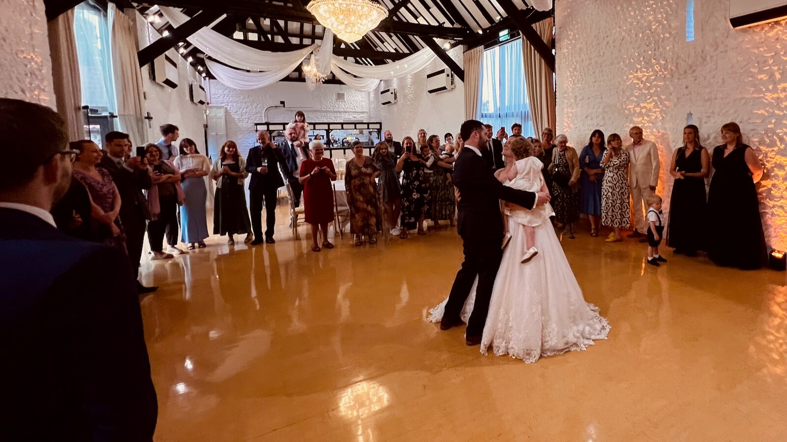 Lizzie and Dom's first dance at Field Place