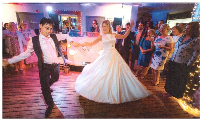 Louise and Aaron first dance Wharf Teddington wedding
