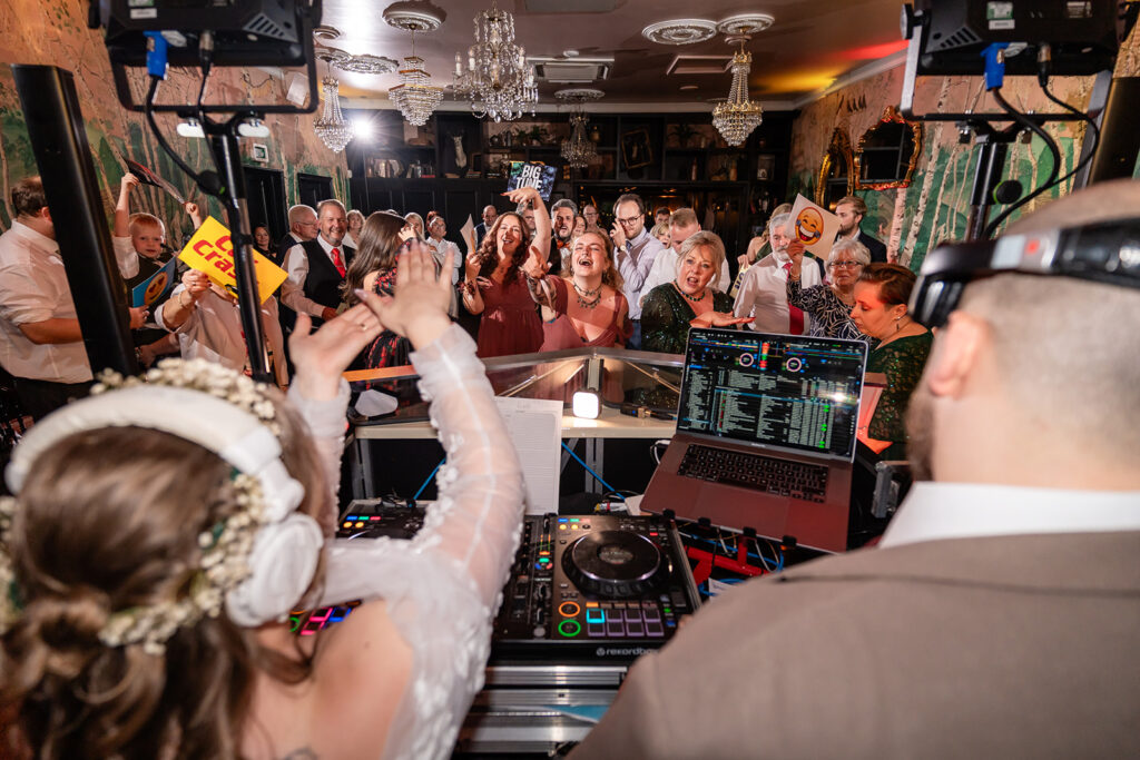 Rachel and Connor Wedding dj battle