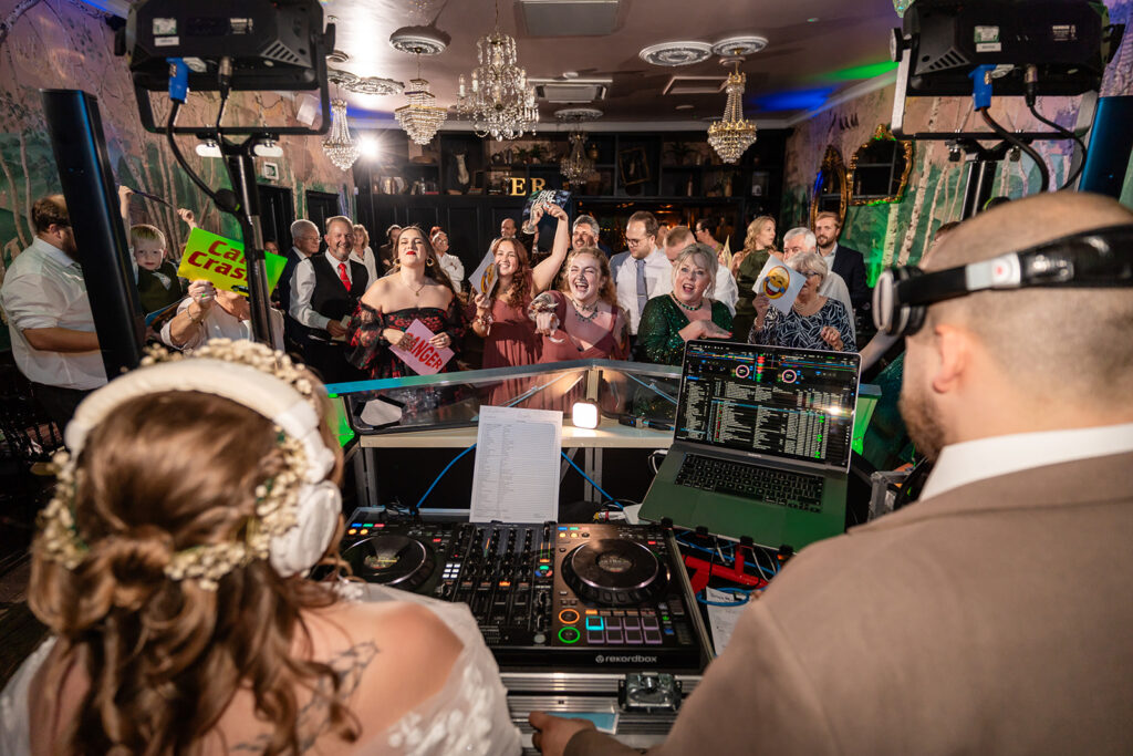 Rachel and Connor Wedding dj battle