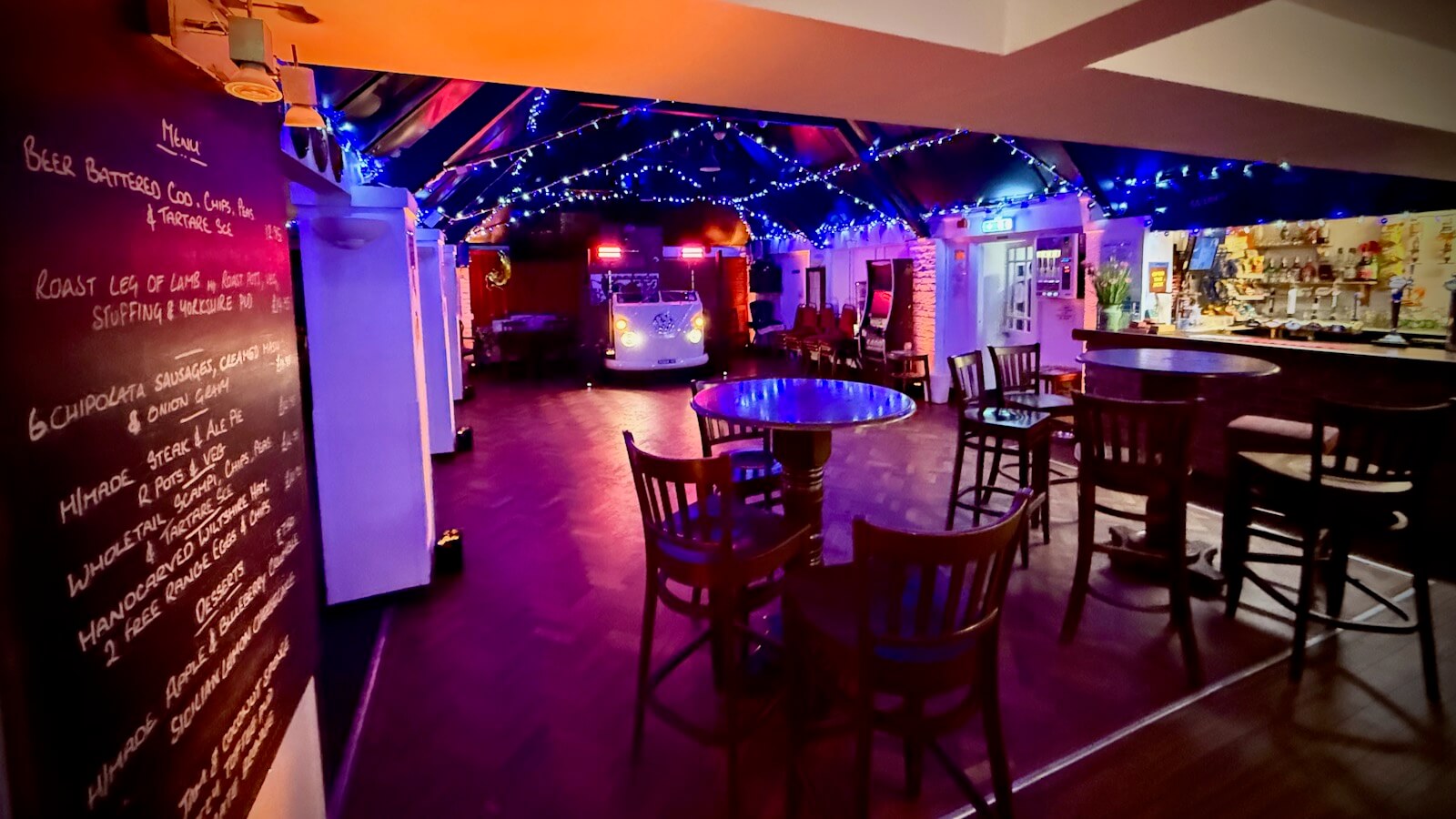 Limpsfield Royal British Legion Club with DJ Brian Mole and the awesome VW DJ booth