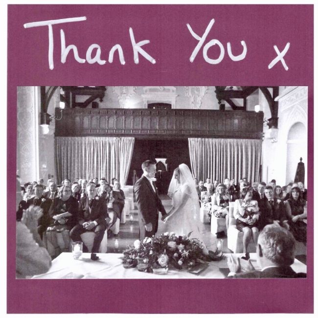 wiston house wedding thank you card cover
