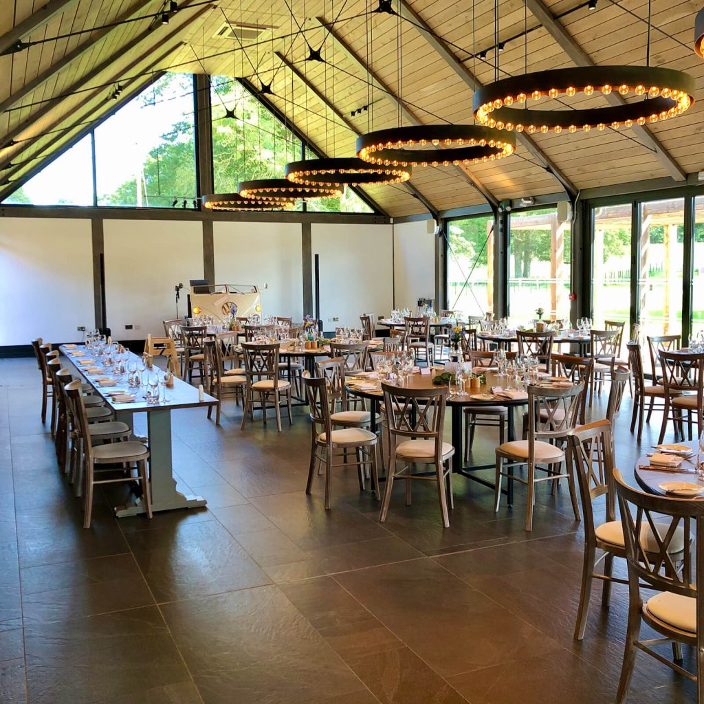 contemporary chic barn set for the wedding, Syrencot