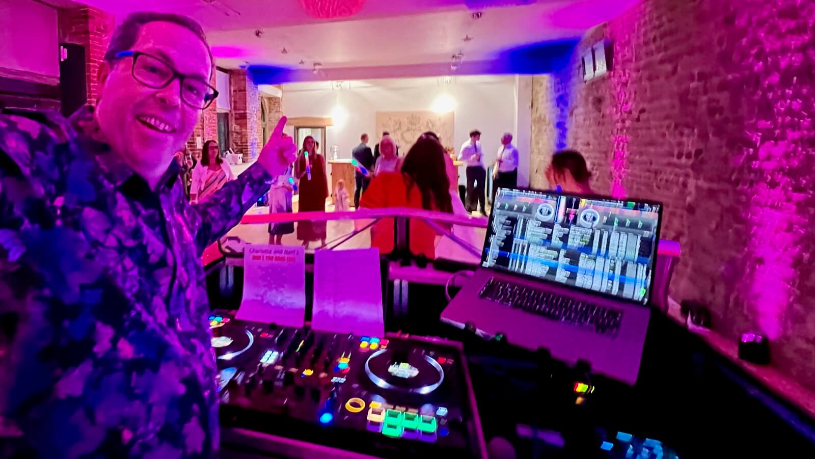 Brian Mole wedding DJ at The Walled Garden wedding and event venue, Cowdray