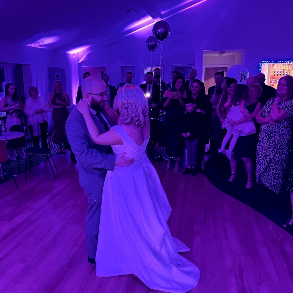 first dance for Toni and Paul's wedding celebration - Broadbridge Heath FC - 5th Feb 2022