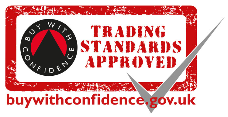 Trading Standards Approved, Buy with confidence logo