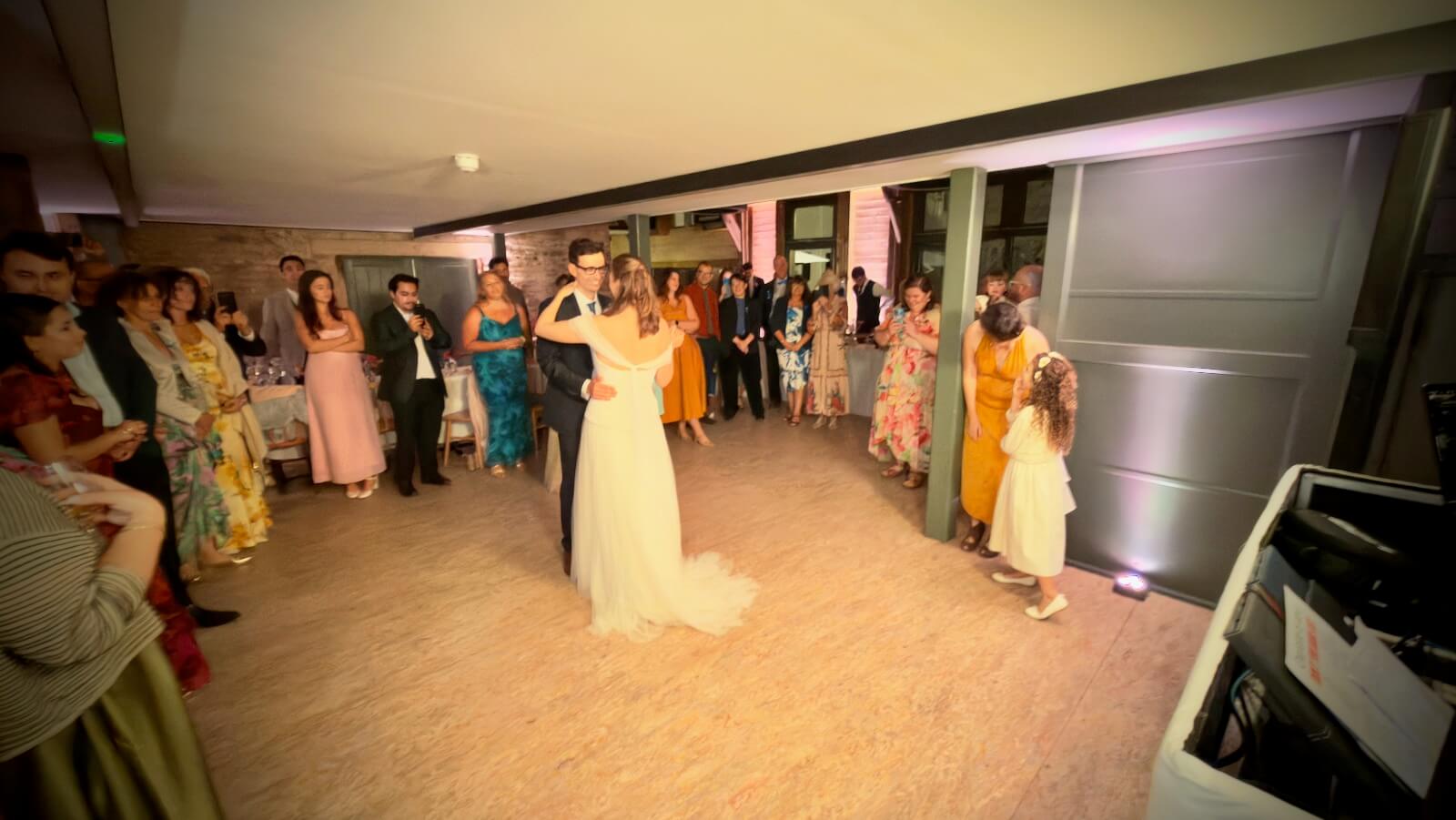 Charlotte and Alex's wedding first dance at Nymans with DJ Brian Mole