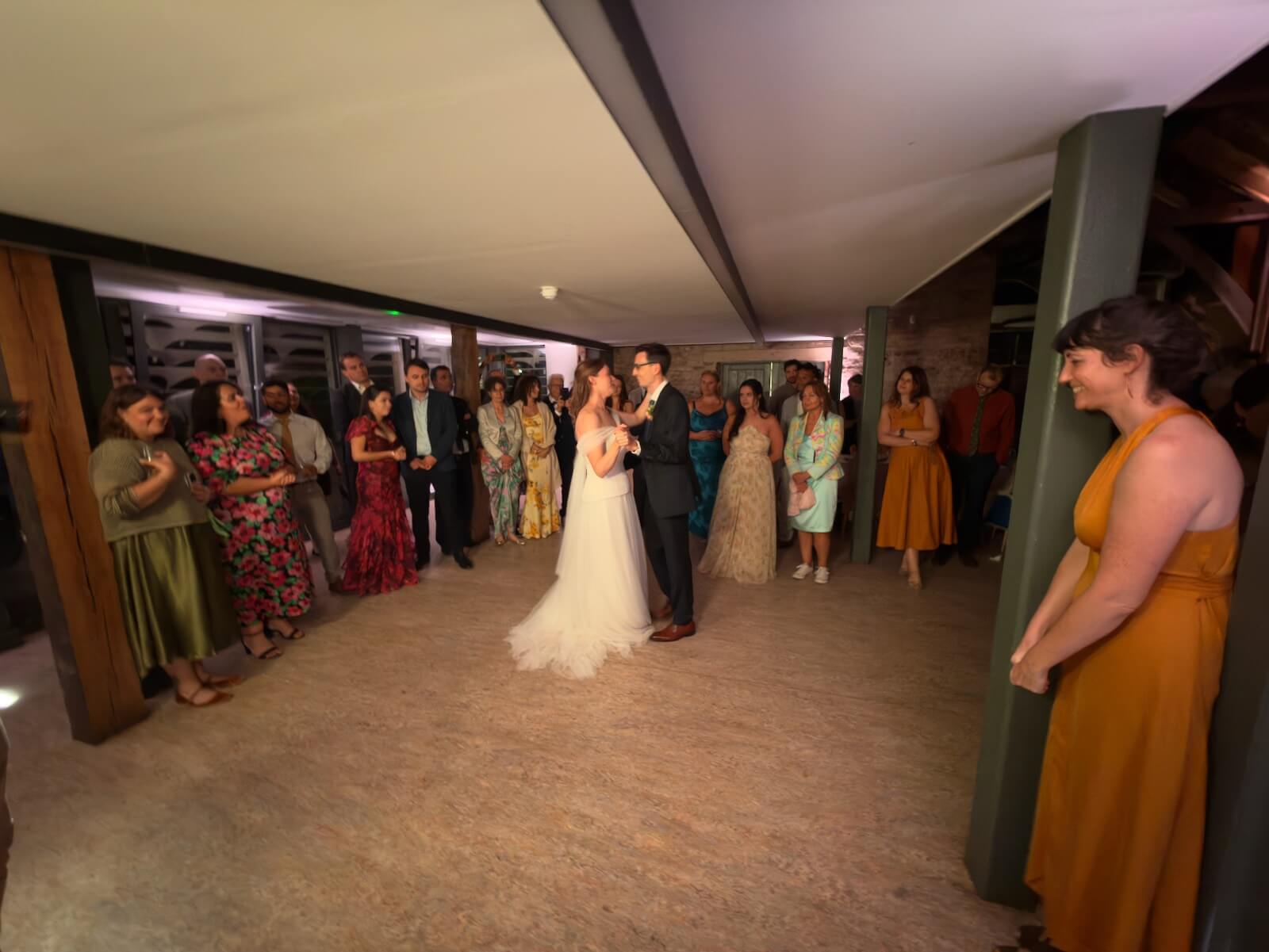 Charlotte and Alex's first dance for their wedding at Nymans with DJ Brian Mole