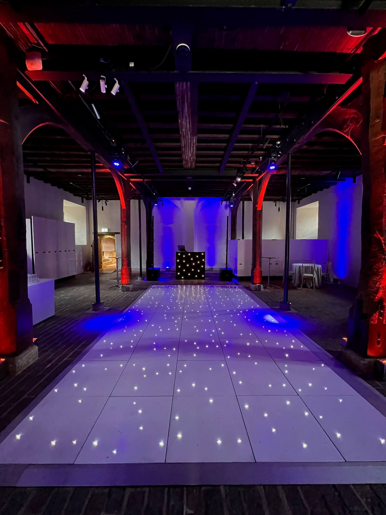 dj brian mole in the undercroft at hampton court palace