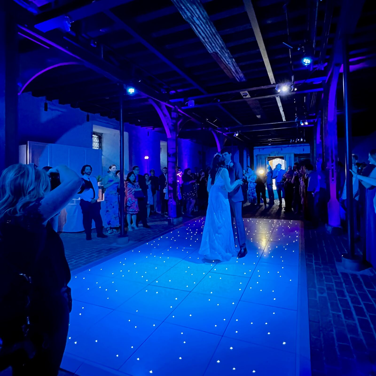 first dance with dj brian mole in the undercroft at hampton court palace