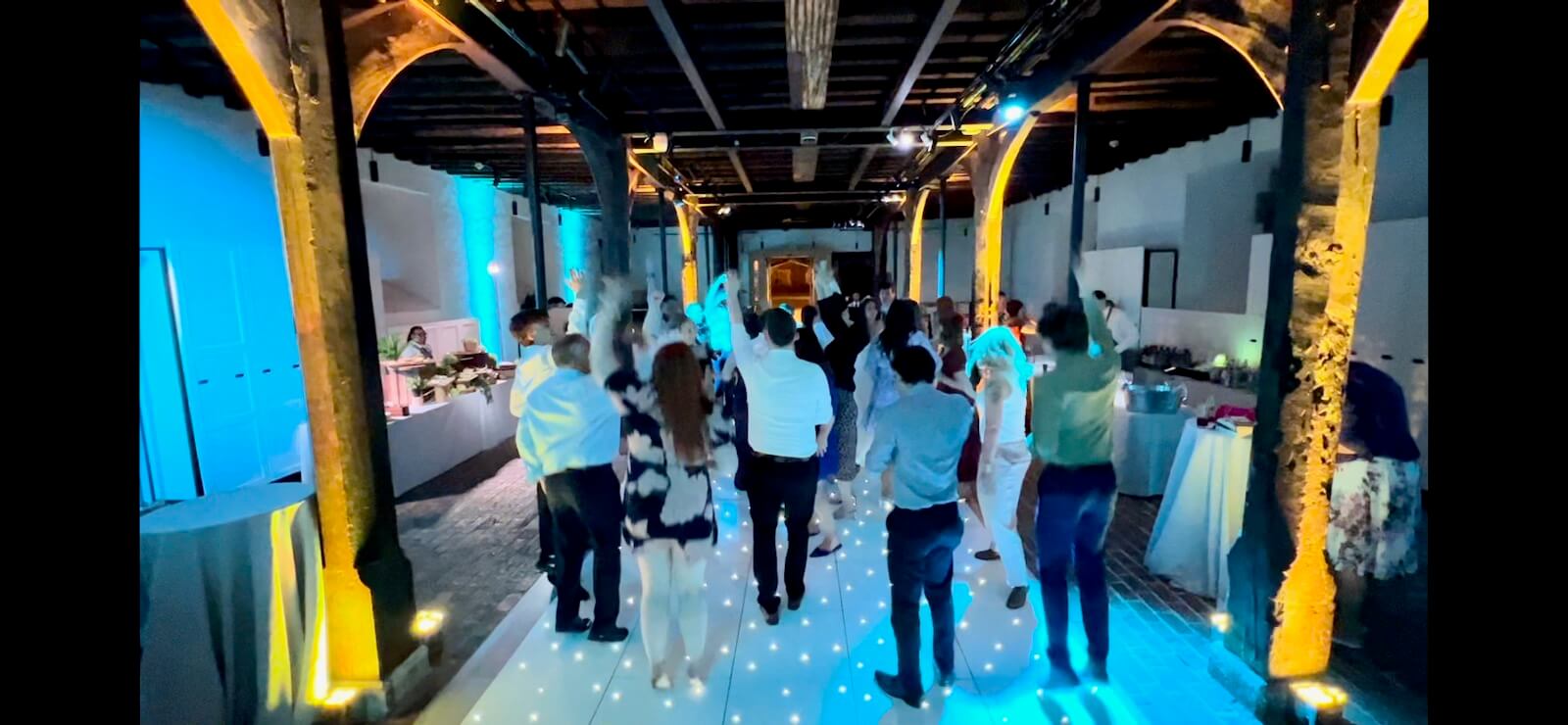 dancing with dj brian mole in the undercroft at hampton court palace