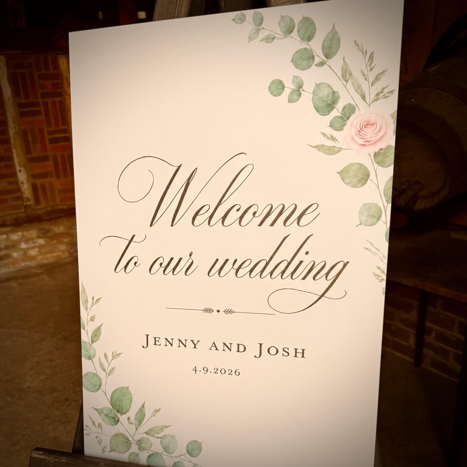 Jenny & Josh got married, 4th September 2026, Gildings Barns, Newdigate, Surrey