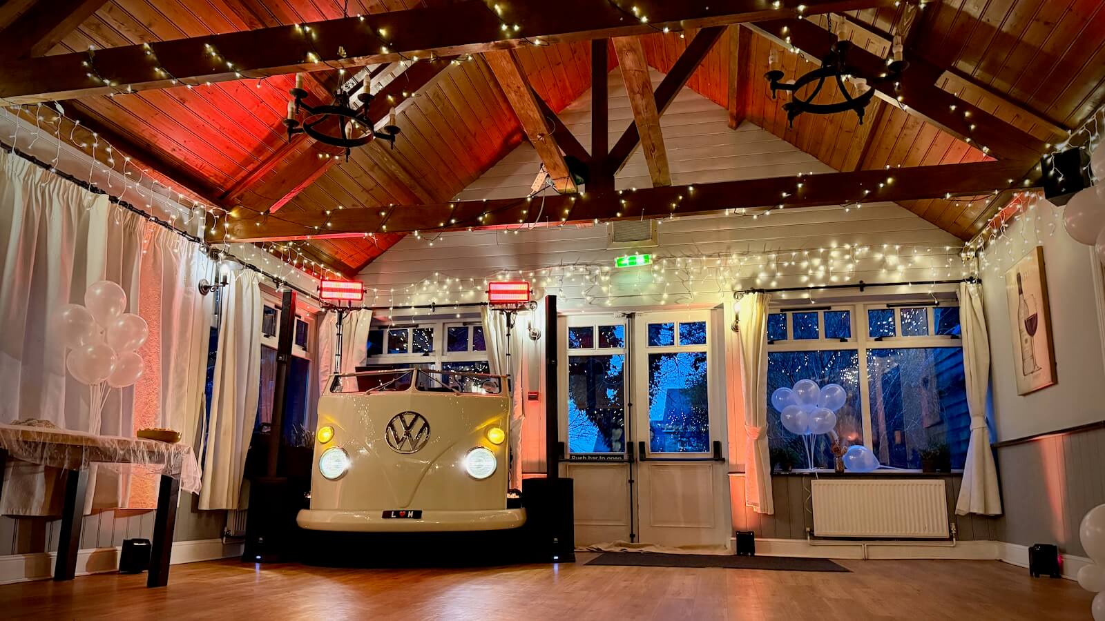 awesome VW DJ booth Shelley Arms, Broadbridge Heath, with DJ Brian Mole