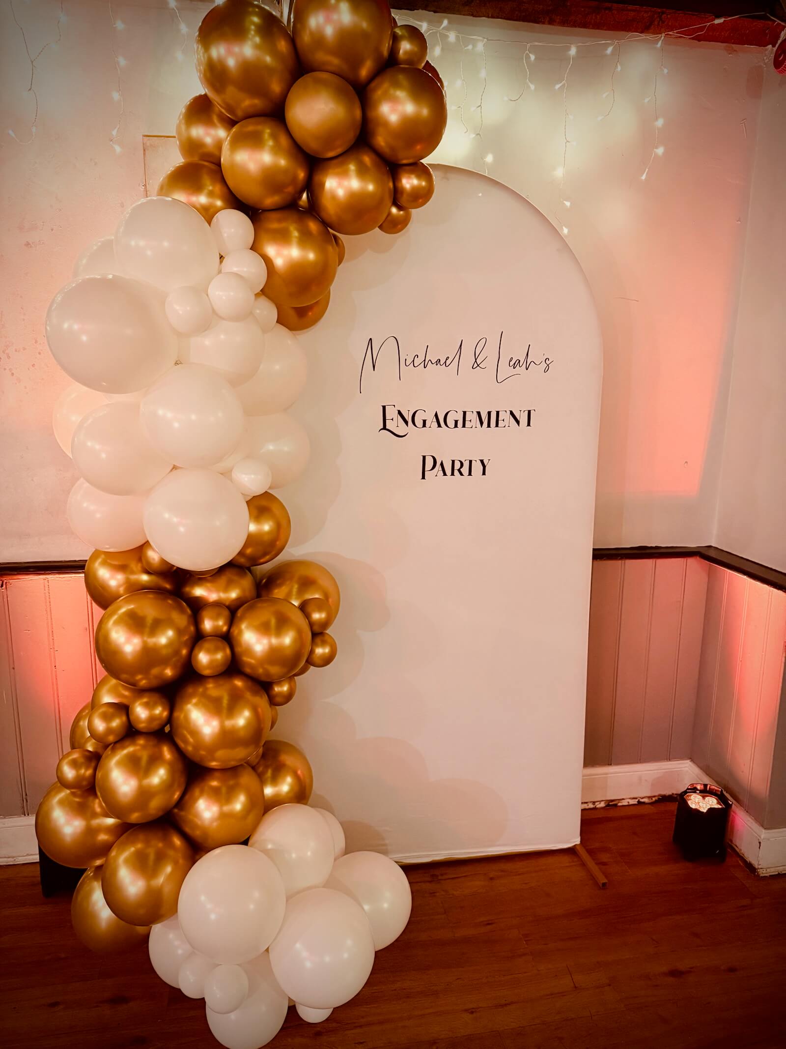 Leah, and Michael engagement party at the Shelley Arms, Broadbridge Heath