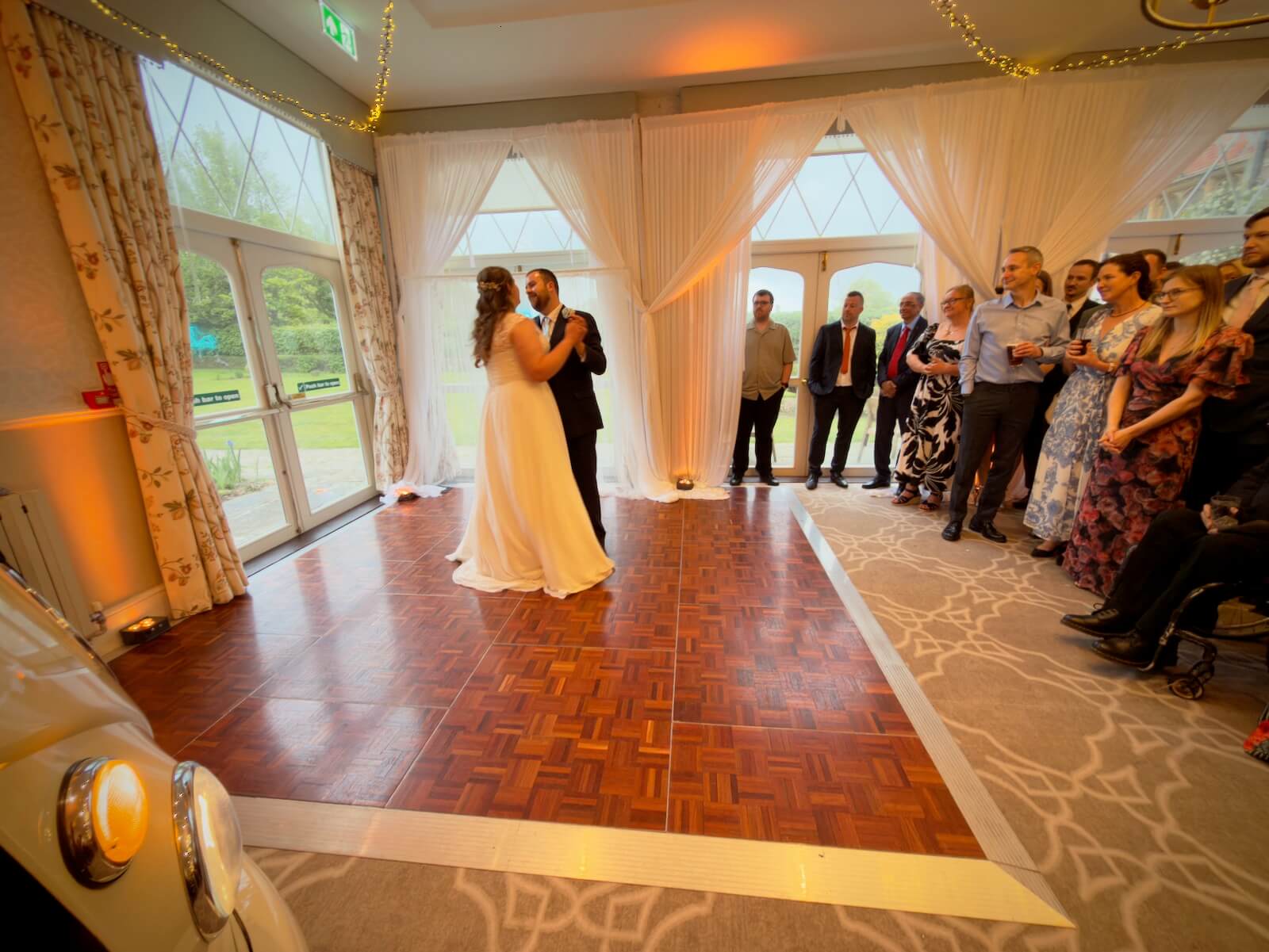 first dance for Wes and Becky at Horsted Place